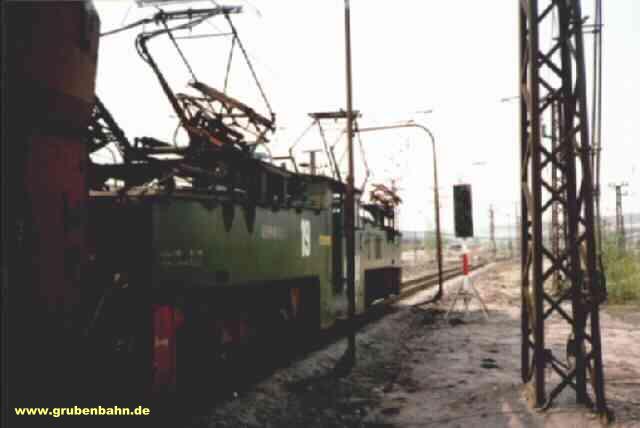 Kohlezug mit Lok 19, Rckbare  Gleisanlage